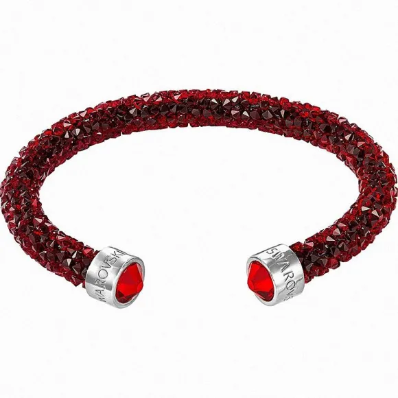 施华洛世奇/Swarovski 手镯 Crystaldust 阔手镯, 红色, 不锈钢 5255904