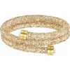 施华洛世奇/Swarovski 手镯 Crystaldust 双圈手镯, 金色, 镀金色 5255907