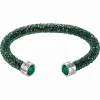施华洛世奇/Swarovski 手镯 Crystaldust 阔手镯, 绿色, 不锈钢 5255908