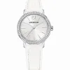 施华洛世奇/Swarovski 手表 Graceful Mini 腕表, 真皮表带, 白色, 银色 5261475