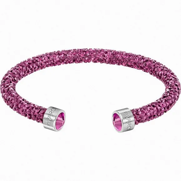 施华洛世奇/Swarovski 手镯 Crystaldust 阔手镯, 紫红色, 不锈钢 5273636