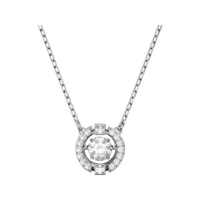 施华洛世奇/Swarovski Swarovski Sparkling Dance 项链  圆形切割  白色  镀铑 5286137