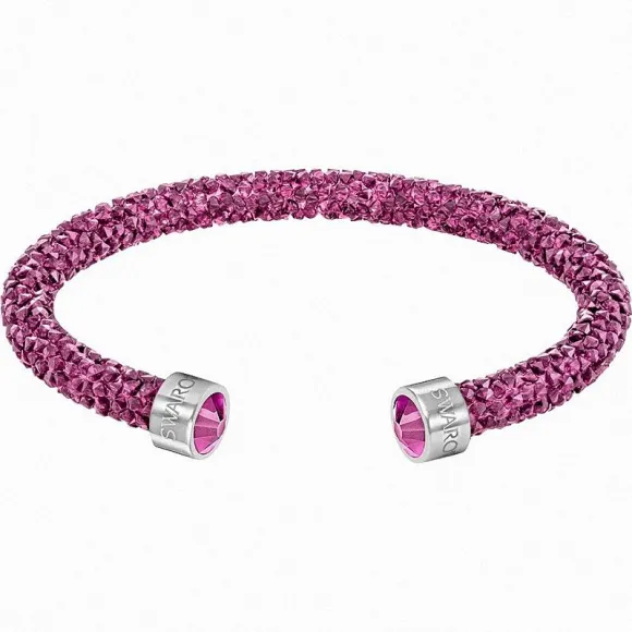 施华洛世奇/Swarovski 手镯 Crystaldust 阔手镯, 紫红色, 不锈钢 5292439