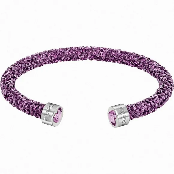 施华洛世奇/Swarovski 手镯 Crystaldust 阔手镯, 紫色, 不锈钢 5292447