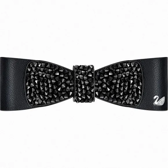 施华洛世奇/Swarovski 发饰 Hamper Leather 发夹, 黑色 5302154