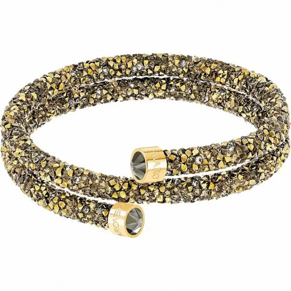 施华洛世奇/Swarovski 手镯 Crystaldust 双圈手镯, 金色, 镀金色 5373047
