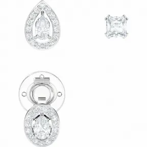 施华洛世奇/Swarovski 耳饰 Attract 穿孔耳环, 白色, 镀白金色 5410284