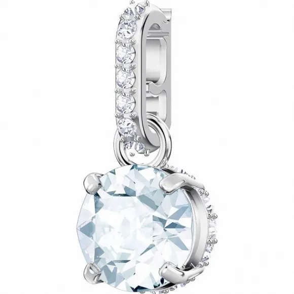 施华洛世奇/Swarovski Remix Collection Charm, 四月, 白色, 镀铑 5437320