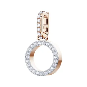 施华洛世奇/Swarovski 吊坠 Swarovski Remix Collection Charm O, 白色, 镀玫瑰金色