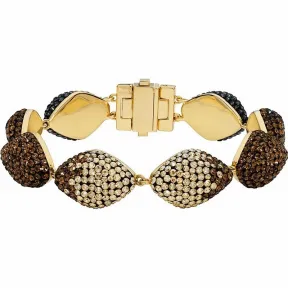 施华洛世奇/Swarovski 手链 Moselle 手链, 咖啡色, 镀金色 5455637