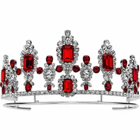 施华洛世奇/Swarovski 发饰 Anna Dello Russo Tiara, Red, Palladium platin