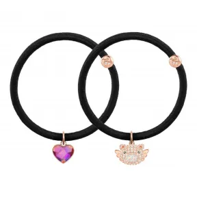 施华洛世奇/Swarovski  配饰 Little Pig 弹力发圈套装, 彩色设计, 镀玫瑰金色 5467037