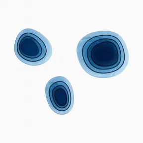 施华洛世奇/Swarovski 软池塘托盘套装（3），蓝色 5485502