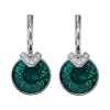 施华洛世奇/Swarovski Bella V 穿孔耳环, 绿色, 镀铑 5498876
