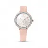 施华洛世奇/Swarovski Crystal Frost 腕表 真皮表带 粉红色 玫瑰金色调 PVD 5519223