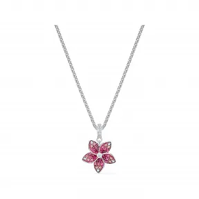 施华洛世奇/Swarovski Tropical Flower 链坠 粉红色 镀铑 5519248