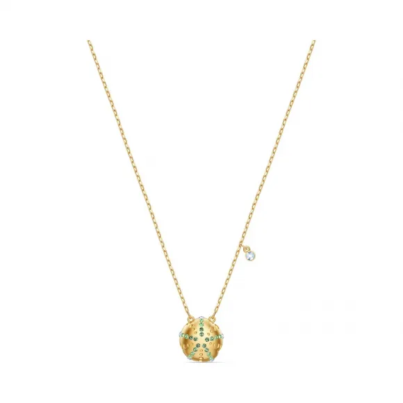 施华洛世奇/Swarovski Shine Urchin 链坠 绿色 镀金色调 5524663