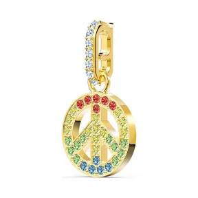 施华洛世奇/Swarovski 浅色渐变 镀金色调 吊饰 Swarovski Remix Collection Peace Charm 5526998