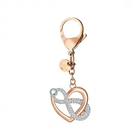 施华洛世奇/Swarovski Infinite 手袋坠饰  无限和心  白色  混合金属润饰 5530885