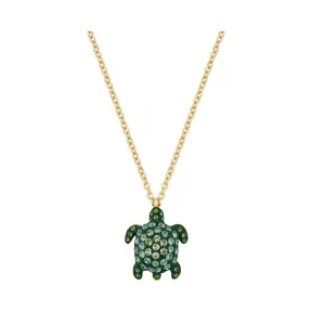 施华洛世奇/Swarovski 绿色 镀金色调 链坠 Mustique Sea Life Turtle 链坠 5534341