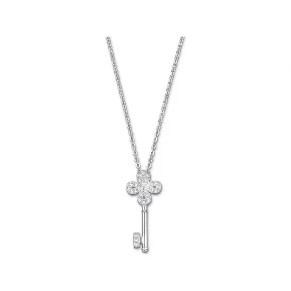 施华洛世奇/Swarovski Noble Key 链坠  锁匙  白色  镀白金色系列 5535524