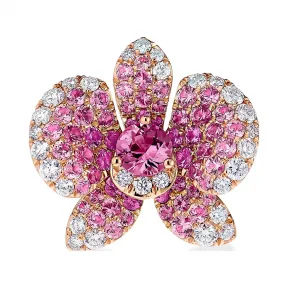 施华洛世奇/Swarovski   链坠 闪耀如兰18K玫瑰金粉红蓝宝石钻石链坠 5538161