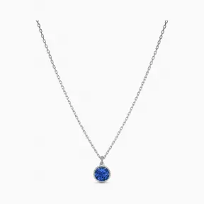 施华洛世奇/Swarovski Birthstone 链坠 九月 蓝色 镀白金色 5555793