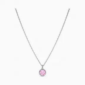 施华洛世奇/Swarovski Birthstone 链坠 十月 粉红色 镀白金色 5555794
