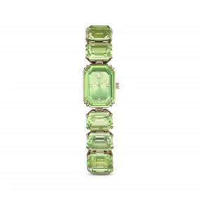 施华洛世奇/Swarovski 腕表  八角形切割手链  绿色  香槟金色调润饰 5630834