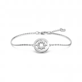 施华洛世奇/Swarovski Further 手链, 圆形, 白色, 镀铑 5632067