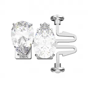 施华洛世奇/Swarovski Millenia 延长链  梨形切割  白色  镀铑 5635628