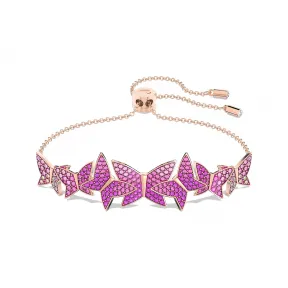施华洛世奇/Swarovski Lilia 手链  蝴蝶  粉红色  镀玫瑰金色调 5636431