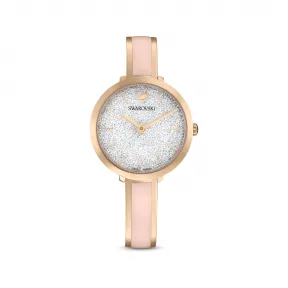 施华洛世奇/Swarovski Crystalline Delight 腕表  瑞士制造  金属手链  粉红色  玫瑰金色调润饰 5642221