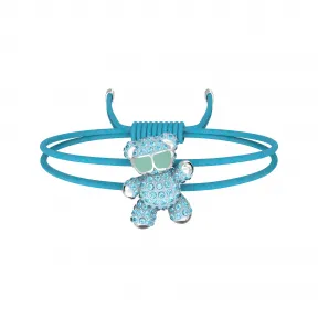 施华洛世奇/Swarovski Teddy 手链  熊  蓝色  镀铑 5642980