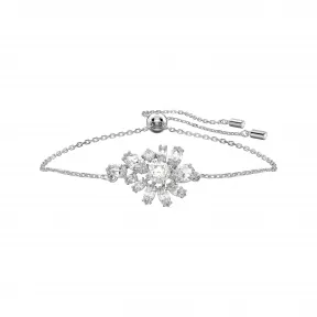 施华洛世奇/Swarovski Gema 手链  混合切割  花朵  白色  镀铑 5644684