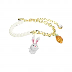 施华洛世奇/Swarovski Zodiac Rabbit 手链  兔子和胡萝卜  流光溢彩  镀金色调 5647974