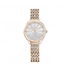 施华洛世奇/Swarovski Attract 腕表  瑞士制造 密镶  金属手链  玫瑰金色调  混合金属润饰 5649987