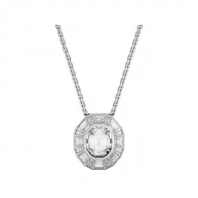 施华洛世奇/Swarovski Mesmera 链坠  八角形切割  小号  白色  镀铑 5669915