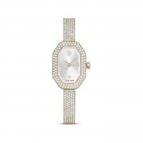 施华洛世奇/Swarovski Dextera Bangle 腕表 瑞士制造 金属手链 金色 香槟金色调润饰 5672987