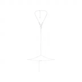 施华洛世奇/Swarovski Swarovski x SKIMS 身体链 混合式切割 盒链 Y 形 白色 不锈钢 5678062