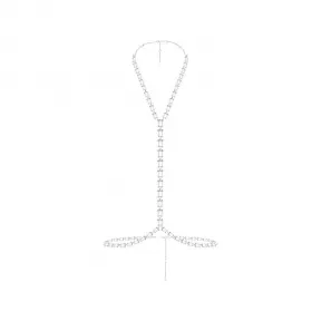 施华洛世奇/Swarovski Swarovski x SKIMS 身体链 八角形切割 Y 形 白色 镀铑 5678076