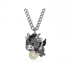 施华洛世奇/Swarovski Chinese Zodiac 链坠 龙 灰色 混合金属润饰 5681059