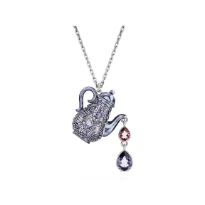 施华洛世奇/Swarovski Alice in Wonderland 链坠 茶壶 紫色 镀铑 5682807