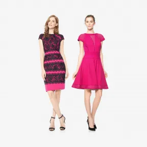  活力玫粉母女装 AGD1738MH-AOE1921MH