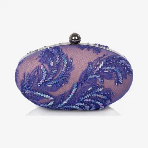  羽毛钉珠椭圆形手包 CL04ARHB-PP-ND