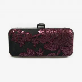  珠片蕾丝长方形手包 CL08AGF-ABNBK