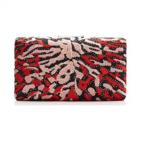  动物纹撞色手包 CL18AVUB1