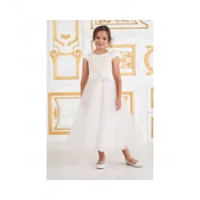 薄纱蕾丝腰带装饰花童礼服 KAWI17361MD