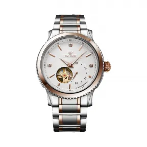 天王/Tianwang 轮时代系列 不锈钢圈口包18K玫瑰金 自动机械 8989