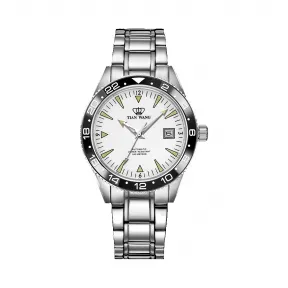 天王/Tianwang 不锈钢 圈口加黑色铝片圈  电商系列 自动机械 男表 GS10924S-D-F-1